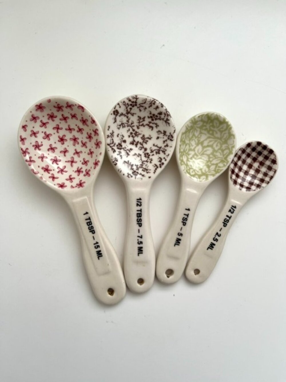 Rae Dunn Stoneware Measuring Spoon Set | 4 piece